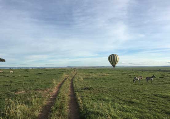 hot air balloon safari