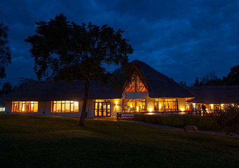 Ngorongoro Farm House at night